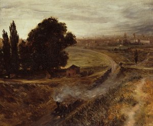 De Berlijn-Potsdam Spoorweg, 1847 door Adolph Menzel