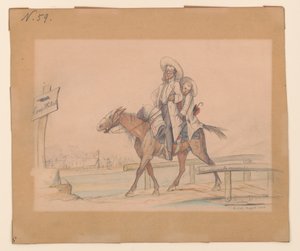 Henry Von Trebra en Louis V. Trebra arriveren in Camp Morton, Indpls van hun boerderij in Madison, Ill. door Adolph Metzner