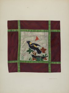 Applique Sprei (detail), 1941 door Adolph Opstad
