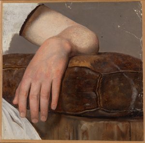 De arm van een vrouw door Adolph Tidemand