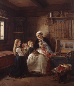 Grootmoeders bruidskroon door Adolph Tidemand