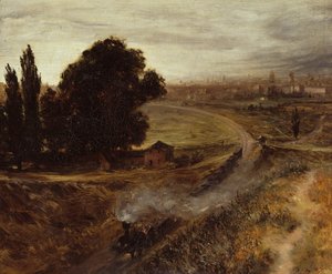 De Berlijn-Potsdam Spoorweg door Adolph Menzel