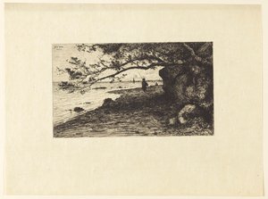 In Villefranche-sur-Mer (Omgeving van Carqueiranne) door Adolphe Appian