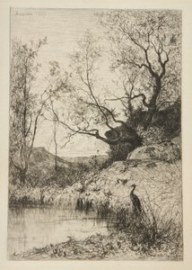 Landschap door Adolphe Appian