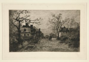 Straat van het Dorp van D door Adolphe Appian