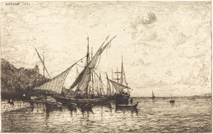 De Haven van Monaco door Adolphe Appian