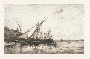 De Haven van Monaco door Adolphe Appian