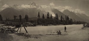 [Alpien landschap] door Adolphe Braun