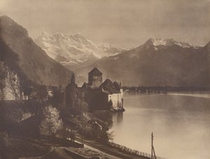 Kasteel van Chillon door Adolphe Braun