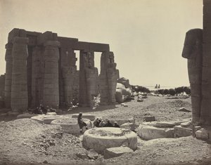 Het Ramesseum, Thebe door Adolphe Braun