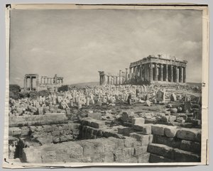 Uitzicht op het Parthenon