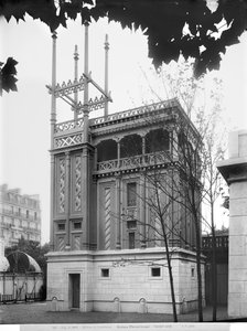Fenicisch Huis, Wereldtentoonstelling, Parijs, 1889 door Adolphe Giraudon