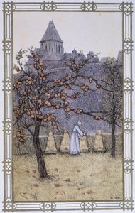 Het leven van bijen: het werk van de imker - tekening door A. Giraudon