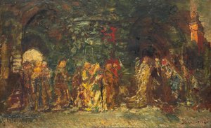 Een processie, ca. 1880