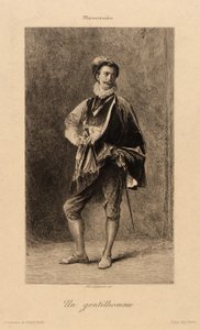Een heer door Adolphe Lalauze