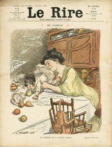 Illustratie van Adolphe dit Willette (1857-1926) voor de omslag van Le Rire door Adolphe Leon Willette