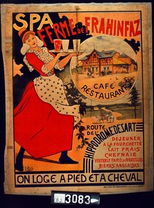 Spa - Ferme de Frahinfaz, 1896 door Adolphe Louis Charles Crespin