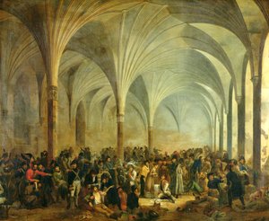 Het Militair Hospitaal van de Fransen en Russen in Marienburg in juni 1807