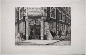 Hoofdkwartier van de Société des Aquafortistes door Adolphe Théodore Jules Martial Potémont