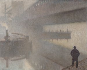 Onder Windsor Bridge aan de Irwell, Manchester