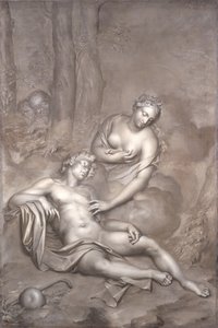Luna (Diana) bezoekt de slapende Endymion