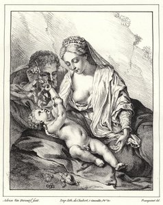 De Heilige Familie door Adriaan van der Werff
