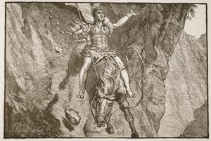 Het offer van Curtius door Adriaen Brouwer