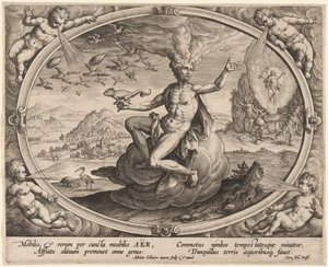Lucht door Adriaen Collaert