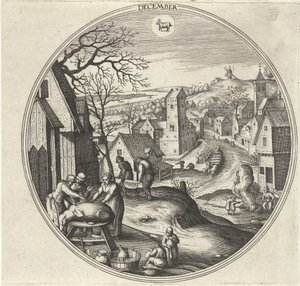December door Adriaen Collaert