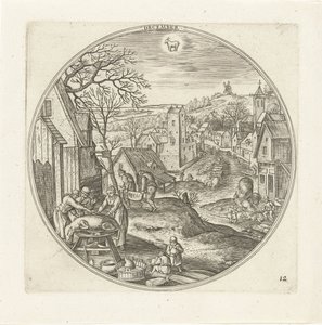 December door Adriaen Collaert