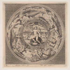Galathea, uit een serie ontwerpen voor platen (Fonds de Coupe)