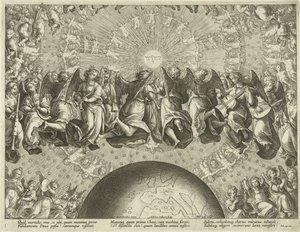Gods antwoord aan Job door Adriaen Collaert