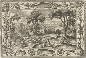 Hazenjacht door Adriaen Collaert