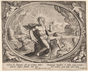 Ignis (Vuur) door Adriaen Collaert