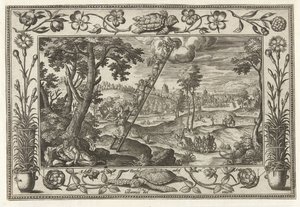 Jakobs ladder door Adriaen Collaert