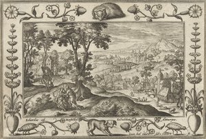 Juda en Tamar door Adriaen Collaert
