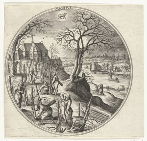 Maart door Adriaen Collaert