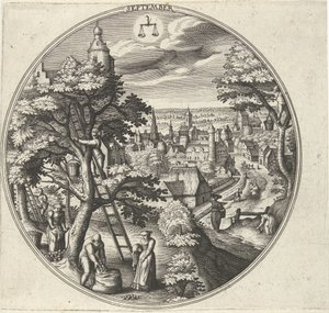 September door Adriaen Collaert