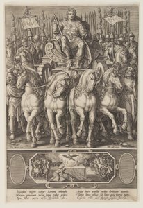 De triomf van Caesar door Adriaen Collaert