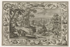 Uitzending van de apostelen door Adriaen Collaert