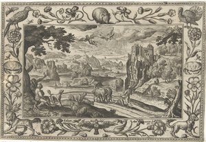 Val van Icarus door Adriaen Collaert