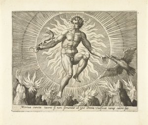 Vuur door Adriaen Collaert