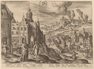 De Gelijkenis van het Koninkrijk der Hemelen door Adriaen Collaert after Hans Bol