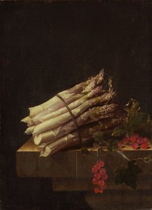 Stilleven met Asperges en Rode Bessen door Adrian Coorte