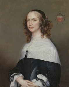 Portret van de vrouw van Nicolas van der Haer