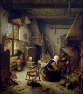 Een boerenfamilie thuis, 1661