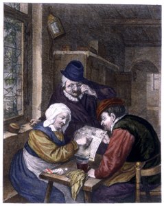Bij de astroloog door Adriaen Jansz. van Ostade