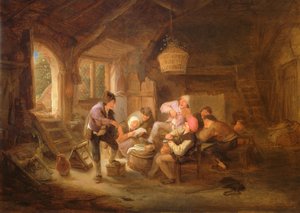 Drinkscène door Adriaen Jansz. van Ostade