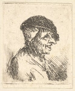 Hoofd van een boer, 17e eeuw