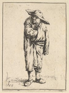 Boer gewikkeld in zijn mantel, 1610-85
